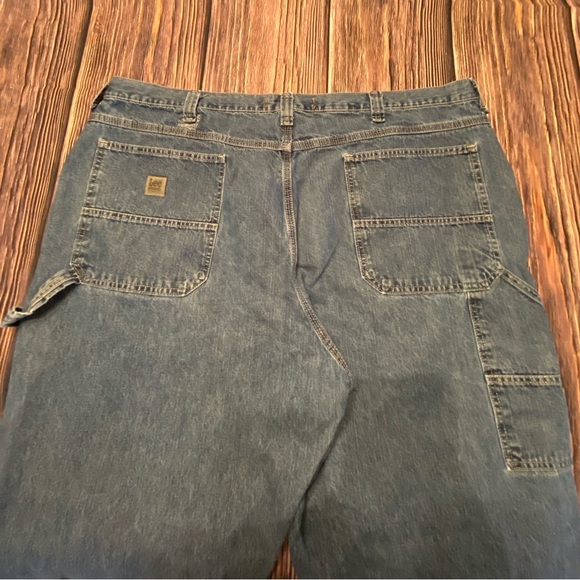 Lee 48x30 Men’s Big & Tall Dungarees Carpenter Utility Jeans Has a patch - Picture 10 of 11